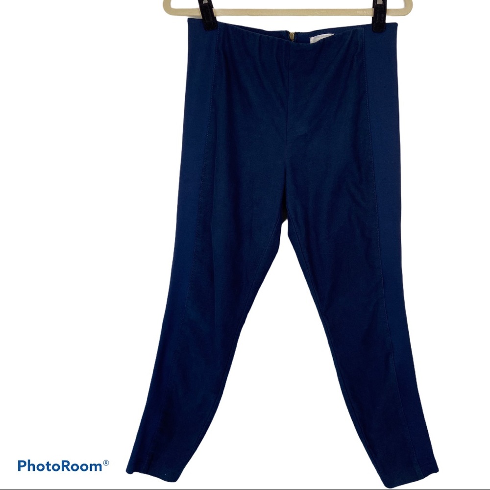 Lou & Grey Faux Suede Ankle Pants | Soft Blue | Size M